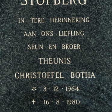 STOFBERG Theunis Christoffel Botha 1964-1980