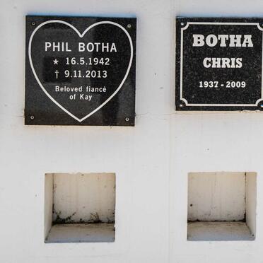 BOTHA Willem Jordaan 1949-2015 :: BOTHA Phil 1942-2013