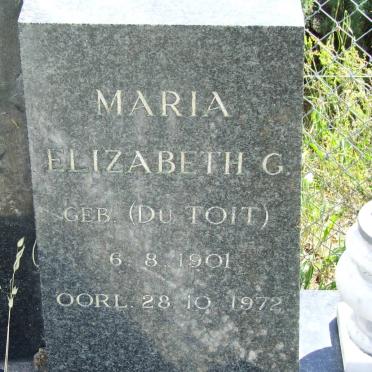 HUGO Daniel Stephanus 1893-1975 &amp; Maria Elizabeth G. DU TOIT 1901-1972