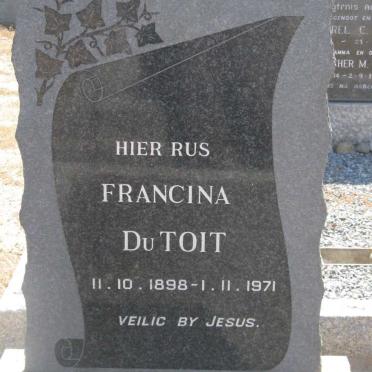 TOIT Francina, du 1898-1971