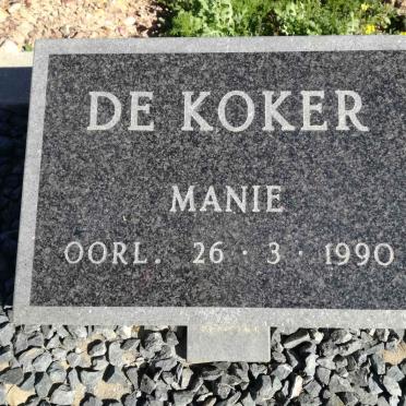 KOKER Manie, de -1990