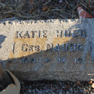 HUGO Katie nee NAUDE 1915-1970