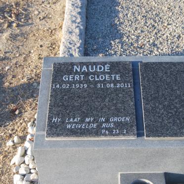 NAUDÉ Gert Cloete 1939-2011