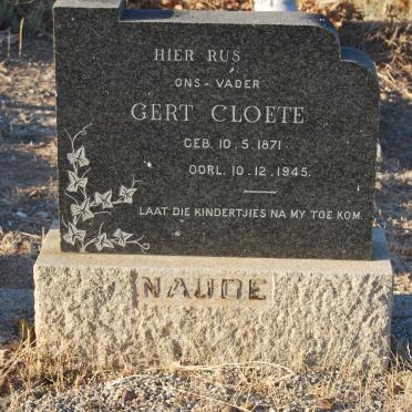 NAUDÉ Gert Cloete 1871-1945