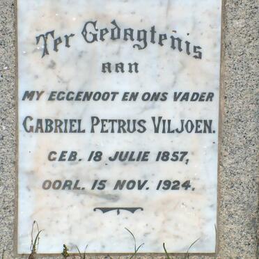 VILJOEN Gabriel Petrus 1857-1924