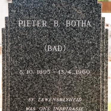 BOTHA Pieter B. 1895-1960