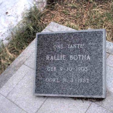 BOTHA Rallie 1905-1982