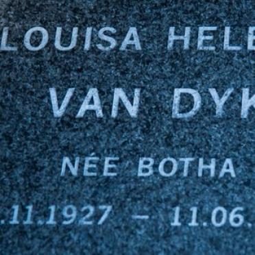 DYK Louisa Helena, van nee BOTHA 1927-2011