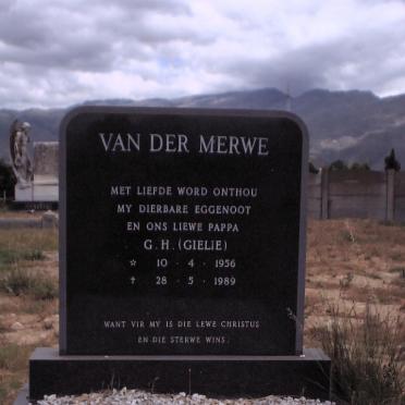 MERWE G.H., van der 1956-1989