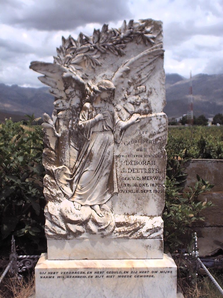 DEETLEFS Deborah J. nee V.D. MERWE 1870-1922