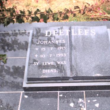 DEETLEFS Johannes 1915-1993