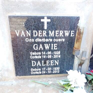 MERWE Gawie, van der 1928-2014 &amp; Daleen 1930-2013