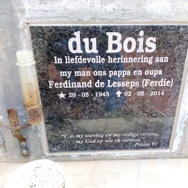 BOIS Ferdinand de Lesseps, du 1945-2014
