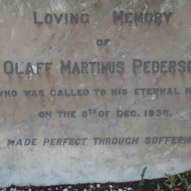 PEDERSEN Olaff Martinus -1936