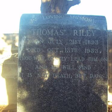 RILEY Thomas 1893-1953