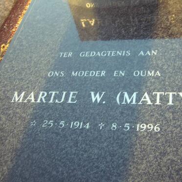 LABUSCHAGNE Martje W. nee VAN HEERDEN 1914-1996