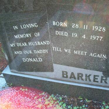 BARKER Donald 1928-1977