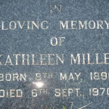MILLER Kathleen 1890-1970
