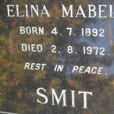 SMIT Elina Mabel 1892-1972
