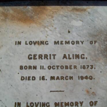 ALING Gerrit 1873-1940