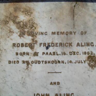 ALING Robert Frederick 1862-1928