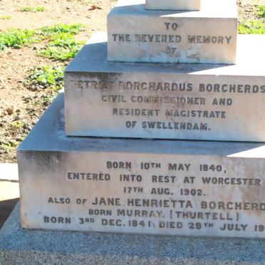 BORCHERDS Petrus Borchardus 1840-1902 &amp; Jane Henrietta THURTELL nee MURRAY 1841-1926