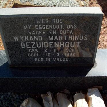 BEZUIDENHOUT Wynand Marthinus 1921-1992