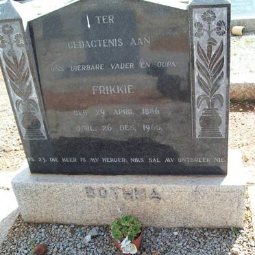 BOTHMA Frikkie 1886-1960