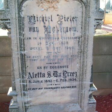 BAKERGEM Michiel Pieter, van 1856-1906 &amp; Aletta S. DU PREEZ 1843-1934