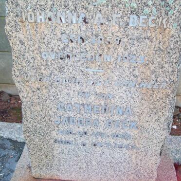 BECK Johanna A.F. 1859-1923 :: BECK  Catherina Jacoba 1852-1943