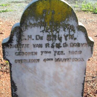 BRUYN C.H., de 1902-1903