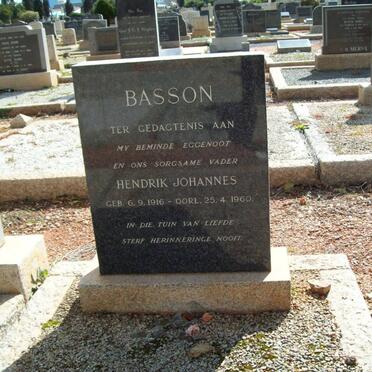 BASSON Hendrik Johannes 1916-1960