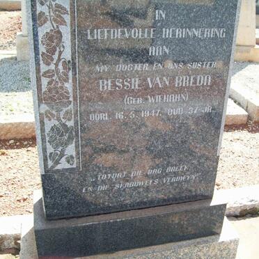 BREDA Bessie, van nee WIEHAHN -1947