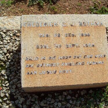 BOTHMA Frederick C.J. 1898-1956