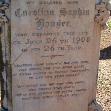 BONSER Carolina Sophia -1905