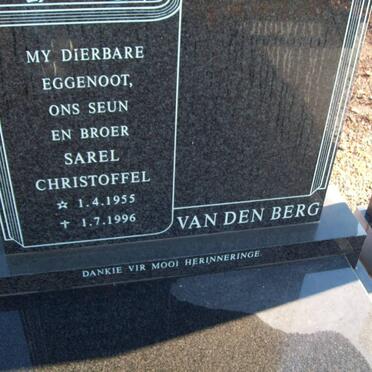 BERG Sarel Christoffel, van den 1955-1996