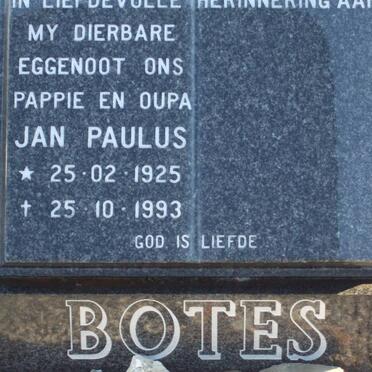 BOTES Jan Paulus 1925-1993