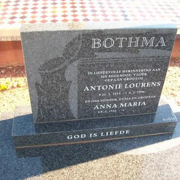 BOTHMA Antonie Lourens 1915-1996 &amp; Anna Maria 1916-