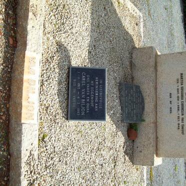 BILJON Carel Stephanus, van 1877-1944 &amp; Martha Susanna Cornelia GROVE 1881-1946