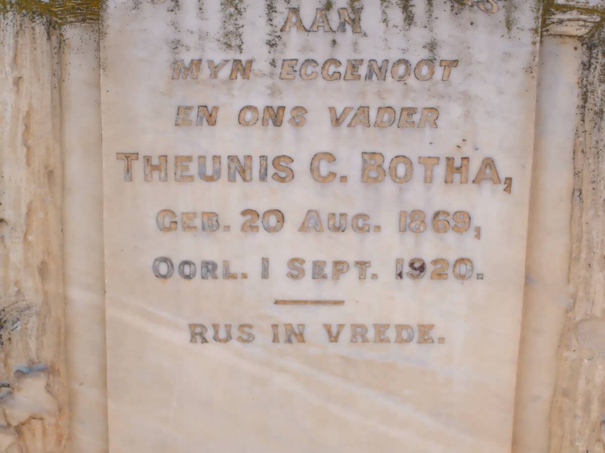 BOTHA Theunis C. 1869-1920