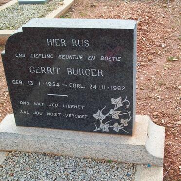 BURGER Gerrit 1954-1962