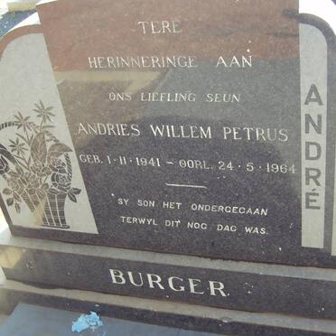 BURGER Andries Willem Petrus 1941-1964