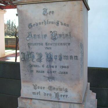 BOSMAN Annie nee KRIEL -1905