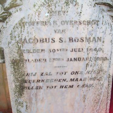 BOSMAN Jacobus S. 1840-1898