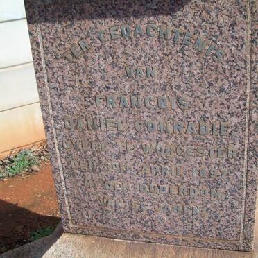 CONRADIE Francois Daniel -1897