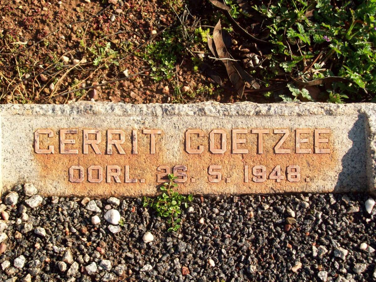 COETZEE Gerrit -1948