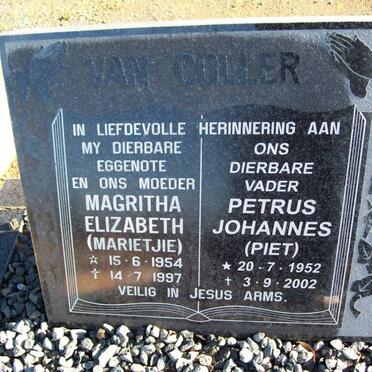 COLLER Petrus Johannes, van 1852-2002 &amp; Magritha Elizabeth 1954-1997