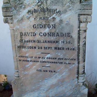 CONRADIE Gideon David 1859-1928