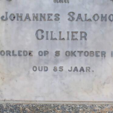 CILLIER Johannes Salomon -1932