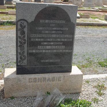 CONRADIE Martheunus Cornelus 1887-1953 &amp; Anna Susanna BENEKE 1891-1976